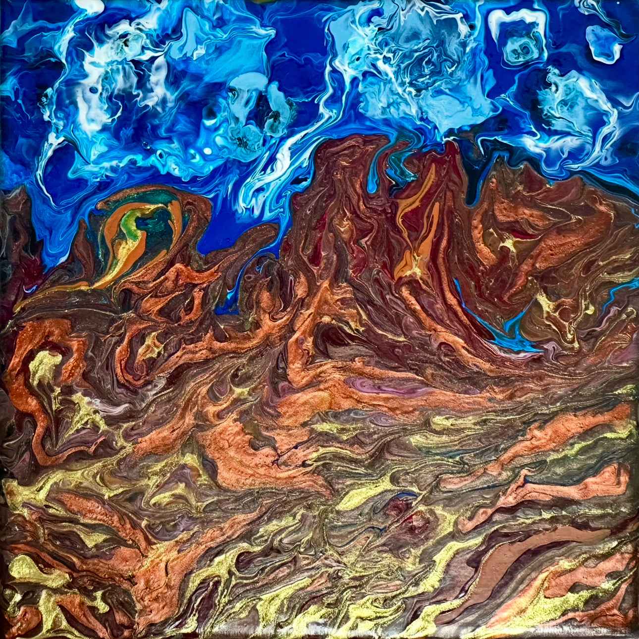 Original Painting - Zeffir (exhale) - Abstract Earth & Sky