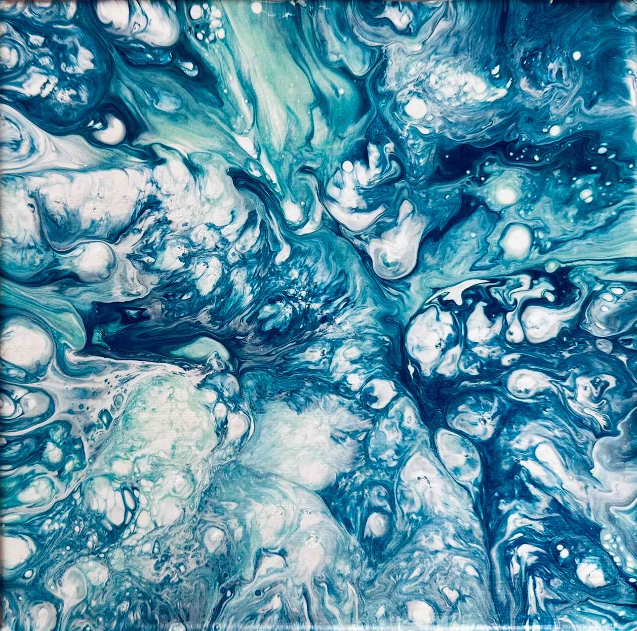 Original Painting - Reef - Submerged Fluid Abstract Sea Foam