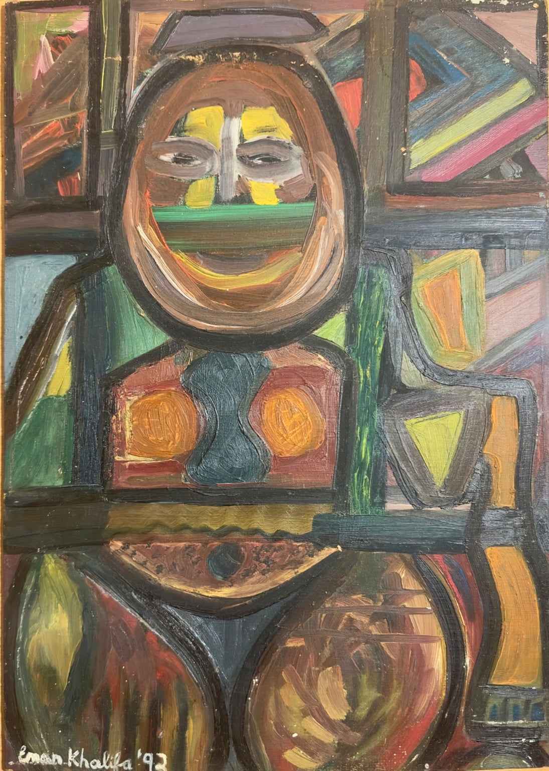 Original Oil Painting - The Guardian - Figurative Expression