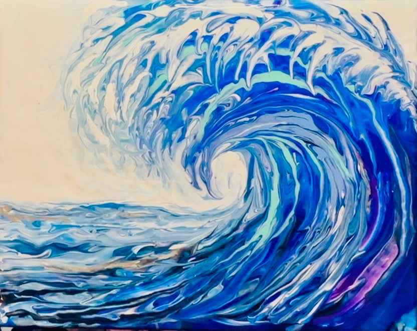 Original Painting – Rupture – Abstract Ocean Wave