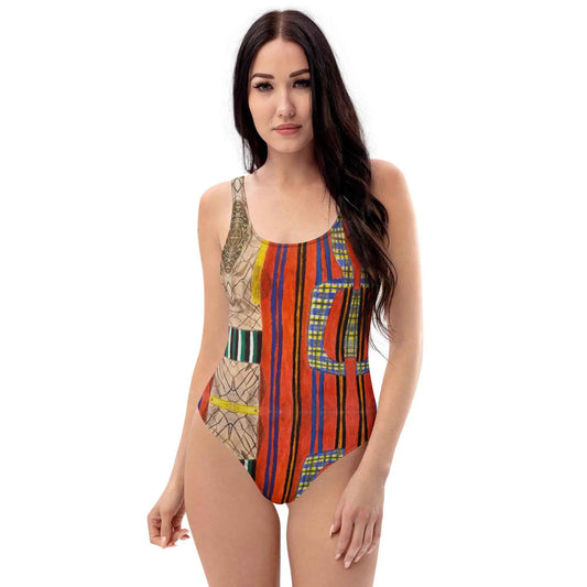 Swimsuit - Palestine's Resilience - Folk Abstract Art