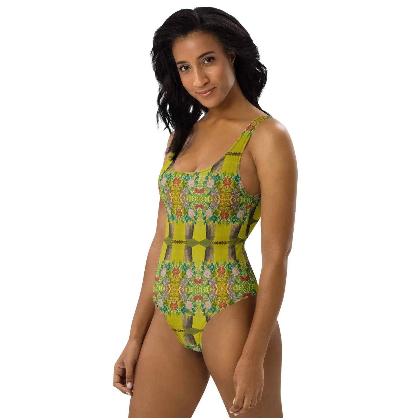 One Piece Swimsuit - Jubilee - Impressionist Floral Art