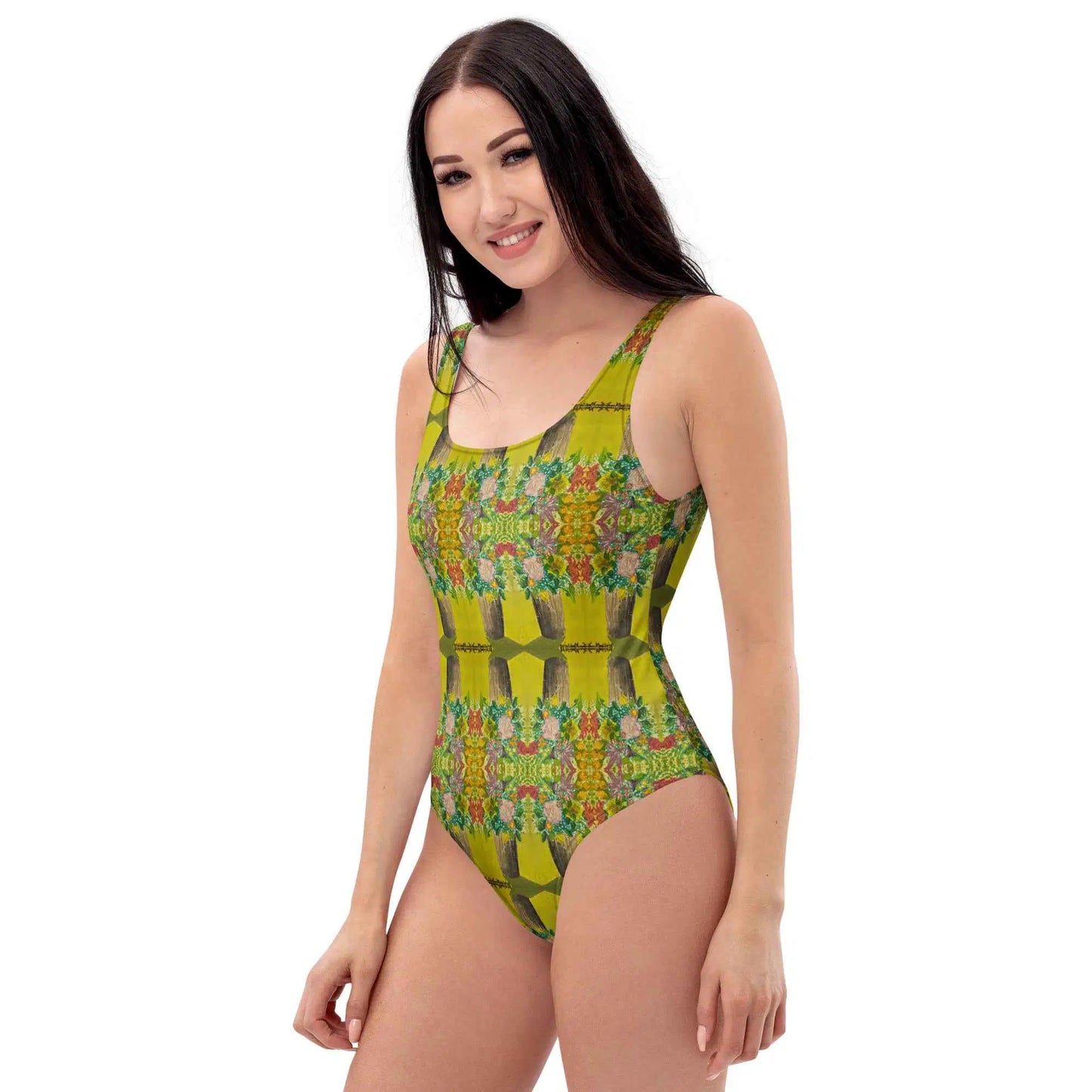 One Piece Swimsuit - Jubilee - Impressionist Floral Art