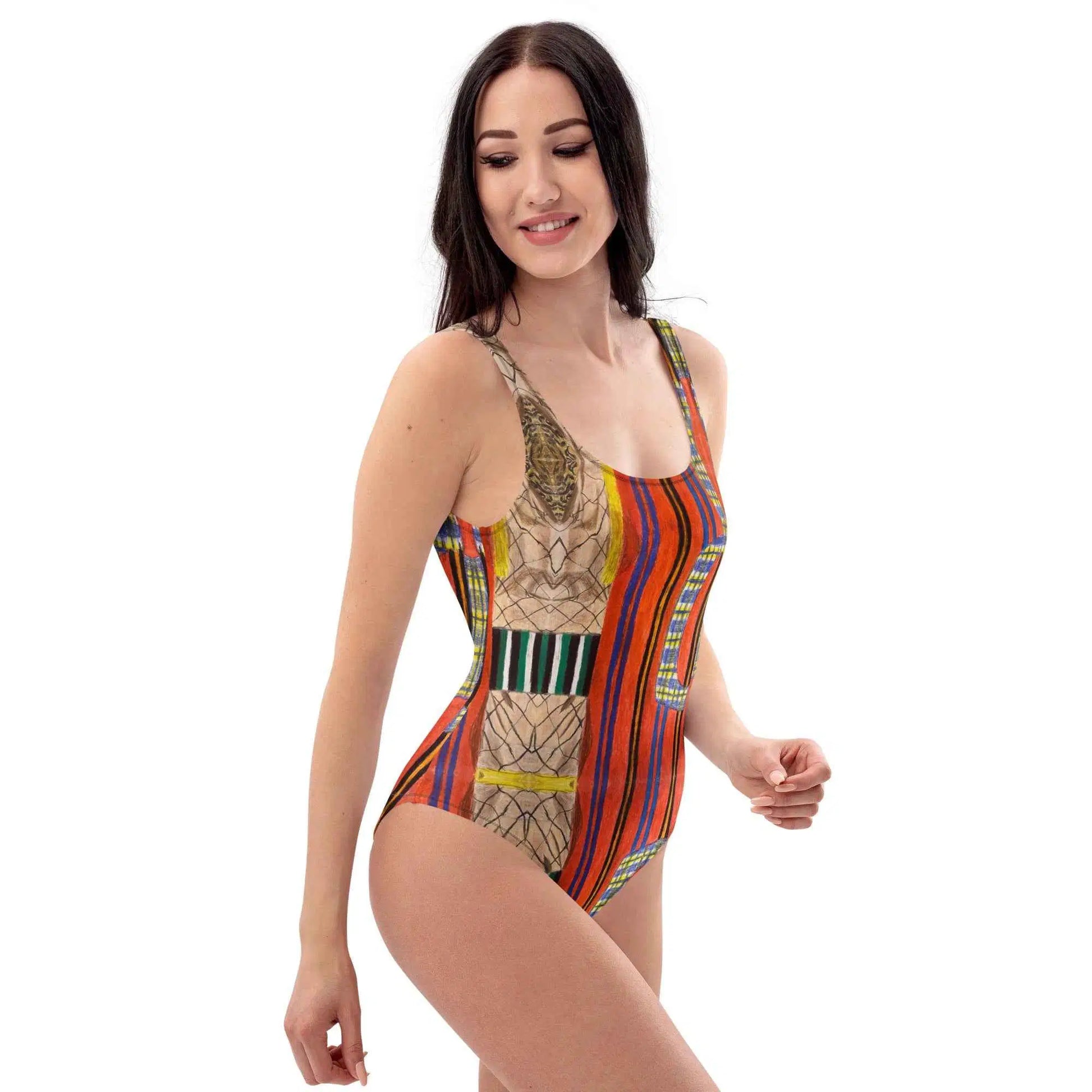 Swimsuit - Palestine's Resilience - Folk Abstract Art