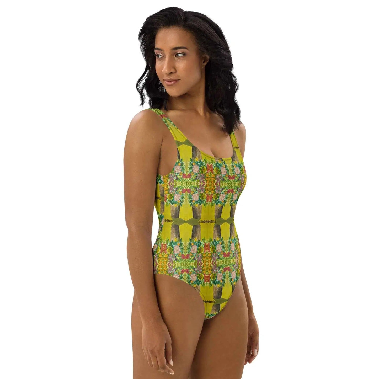 One Piece Swimsuit - Jubilee - Impressionist Floral Art