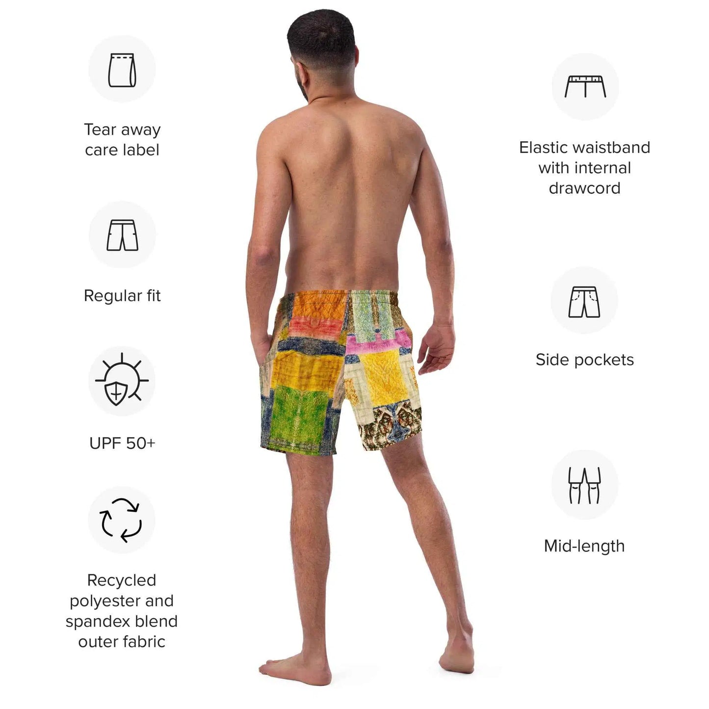 Men's Trunks - The Hearth Quilt - Folk Patchwork Art