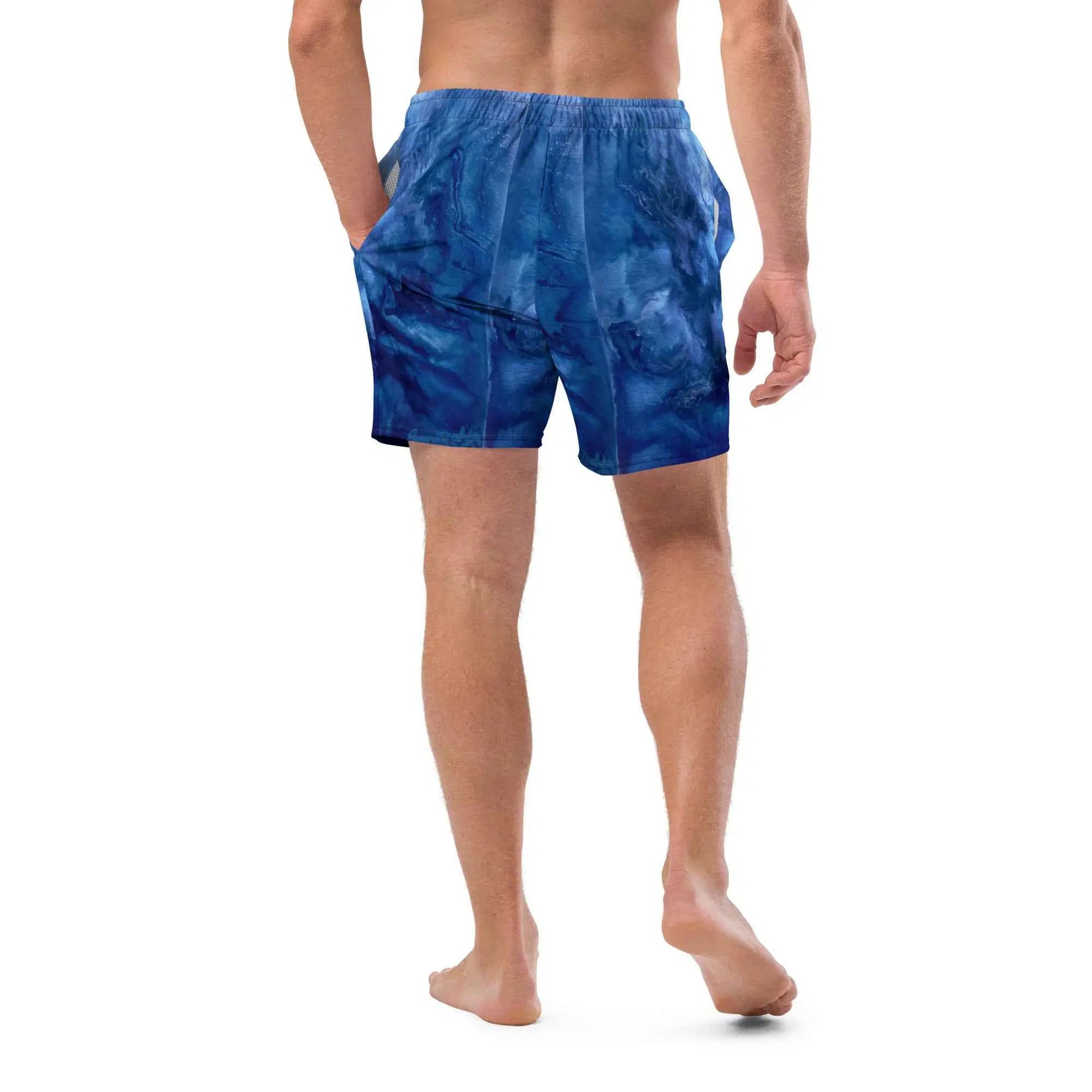 Men's Trunks - Thunder - Deep Blue Storm Cloud Art
