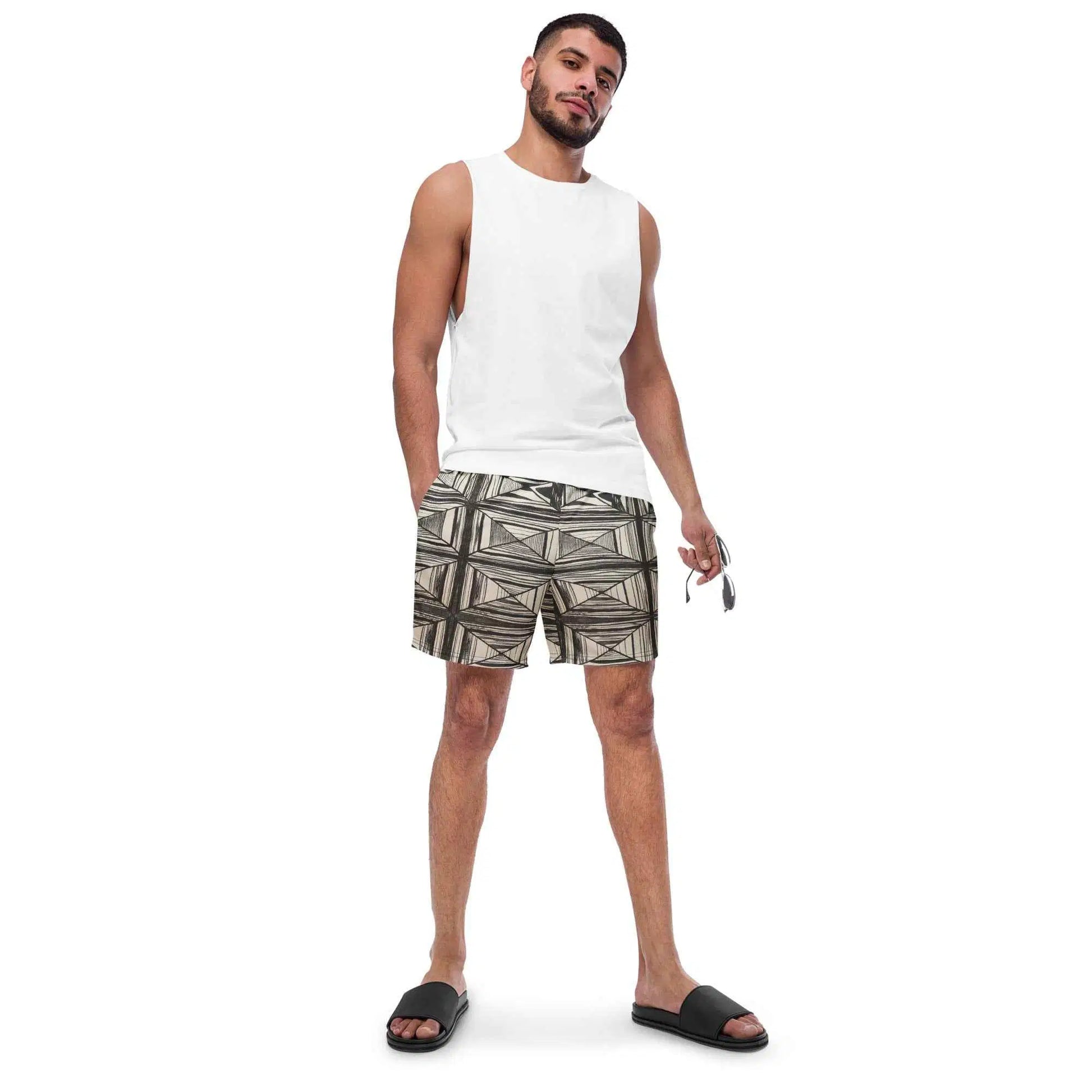 Men's Trunks - Deception - Geometric Op Art