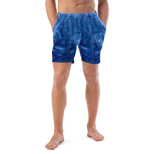 Men's Trunks - Thunder - Deep Blue Storm Cloud Art