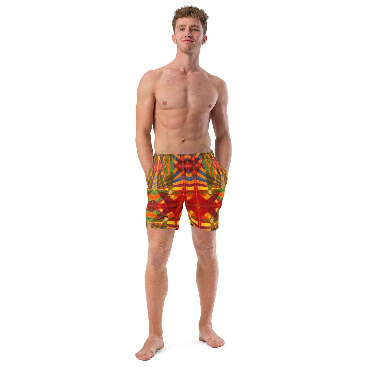 Men's Trunks - Solar Burst - Geometric Abstract Art