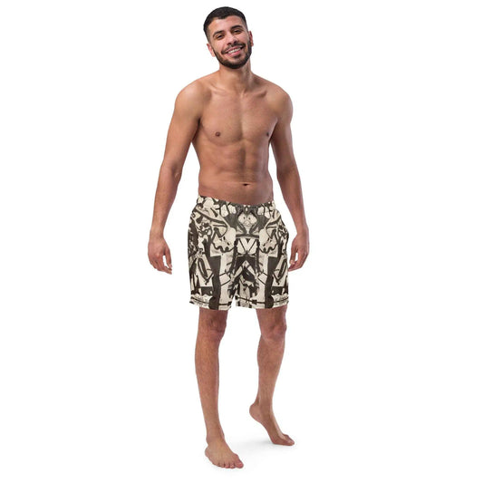 Men's Trunks - Fragments of Memory - Abstract Ink Splash
