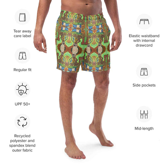 Men's Trunks - Fragmented Soul - Cubist Art