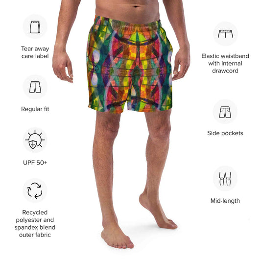 Men's Trunks - Organic Life - Abstract Colorful Geometric