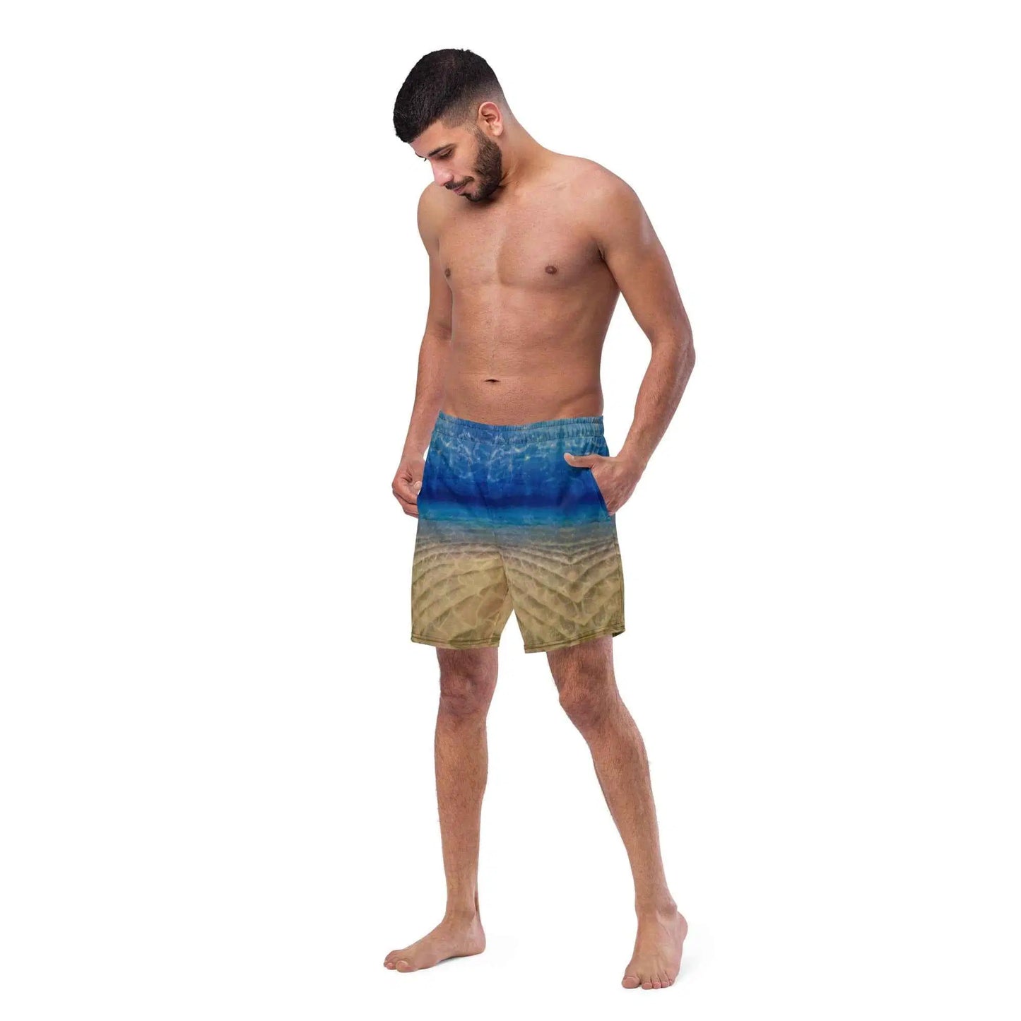 Men's Swim Trunks - Hypnosis - Underwater Scene & Light