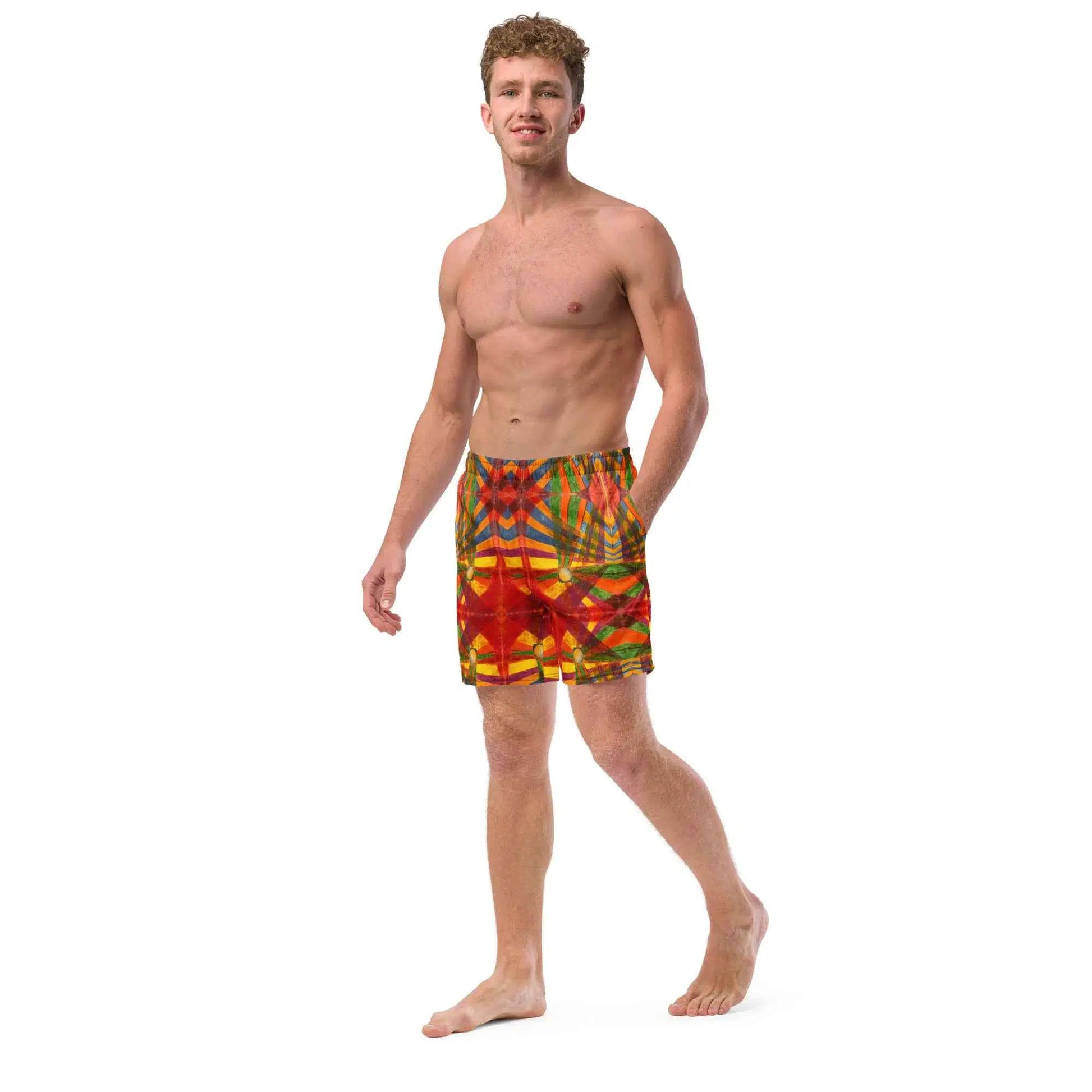Men's Trunks - Solar Burst - Geometric Abstract Art