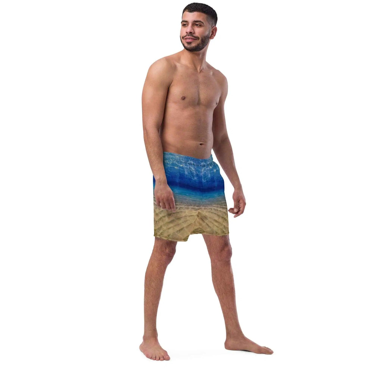 Men's Swim Trunks - Hypnosis - Underwater Scene & Light