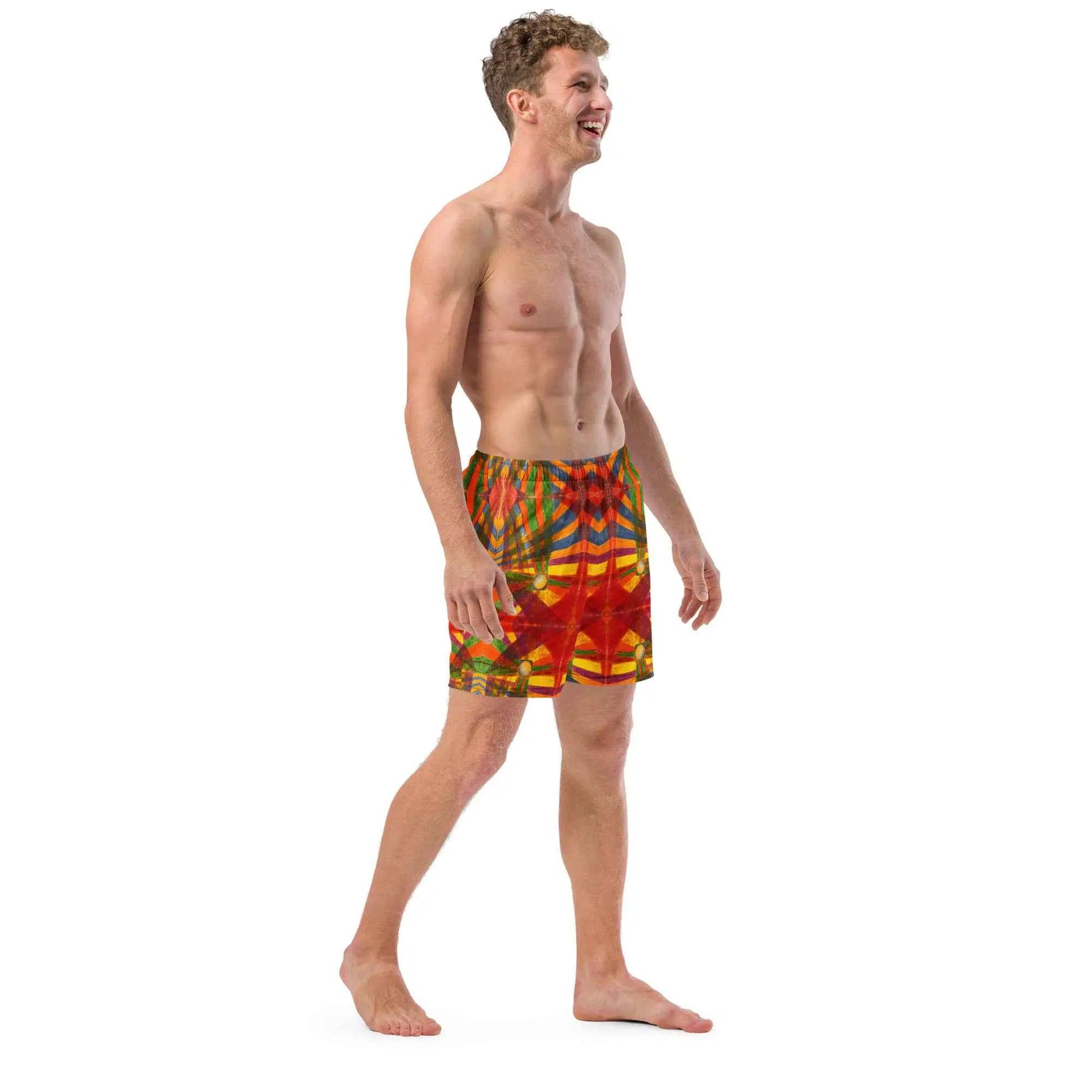 Men's Trunks - Solar Burst - Geometric Abstract Art