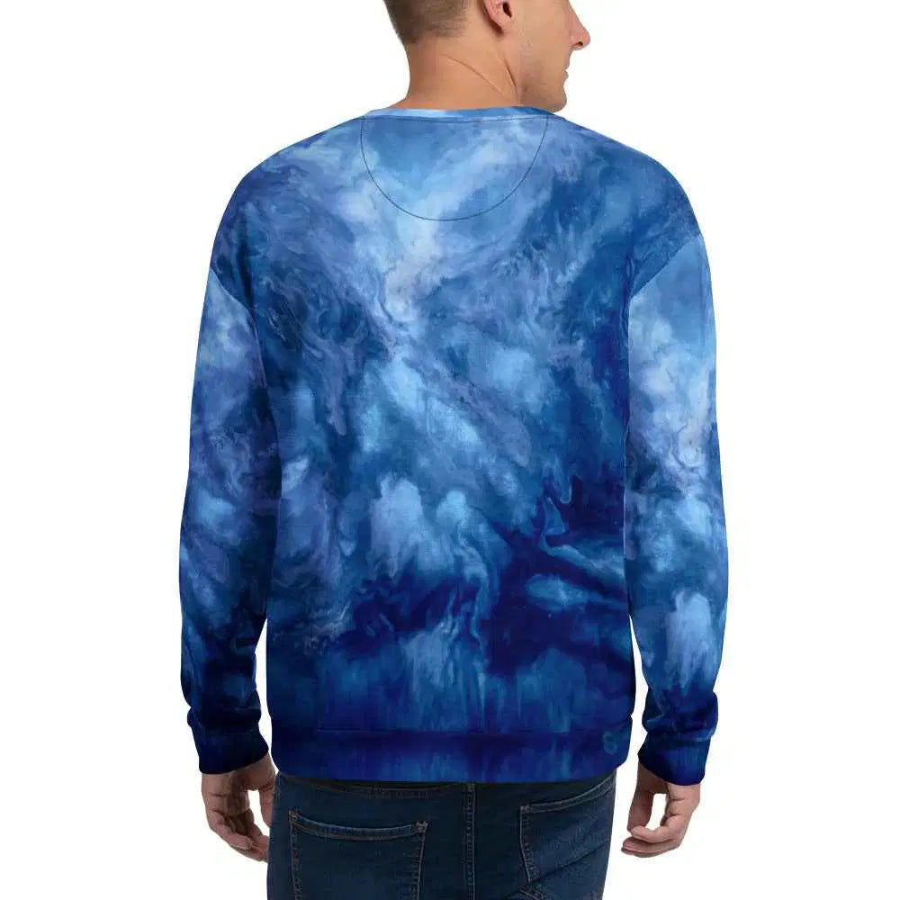 Unisex Sweatshirt - Thunder - Dramatic Blue Storm Art