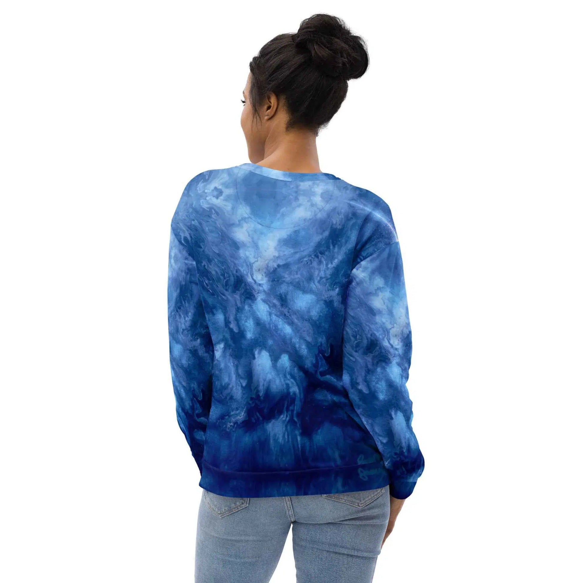 Unisex Sweatshirt - Thunder - Dramatic Blue Storm Art