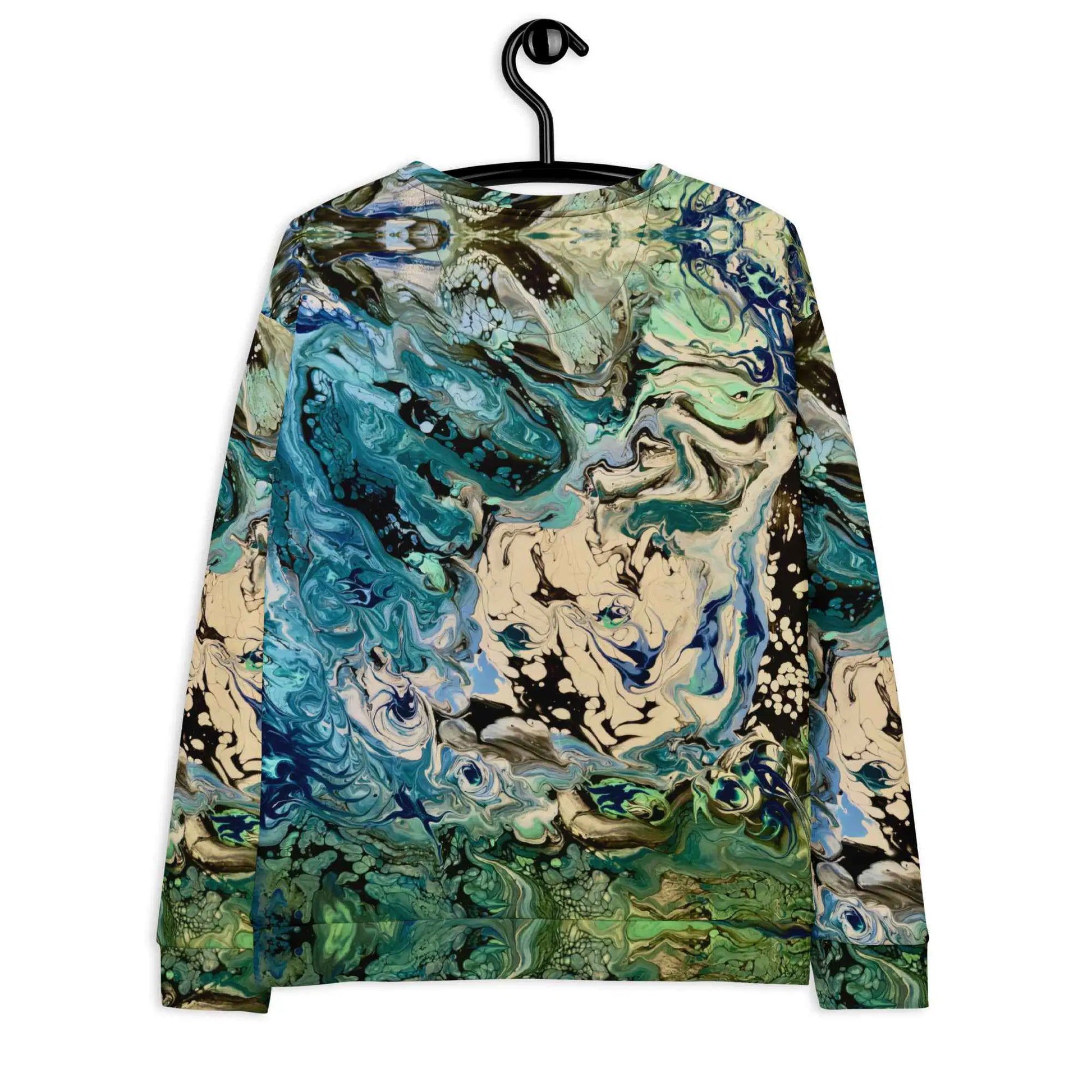 Unisex Sweatshirt - Tectonic - Fluid Abstract Geologic Art
