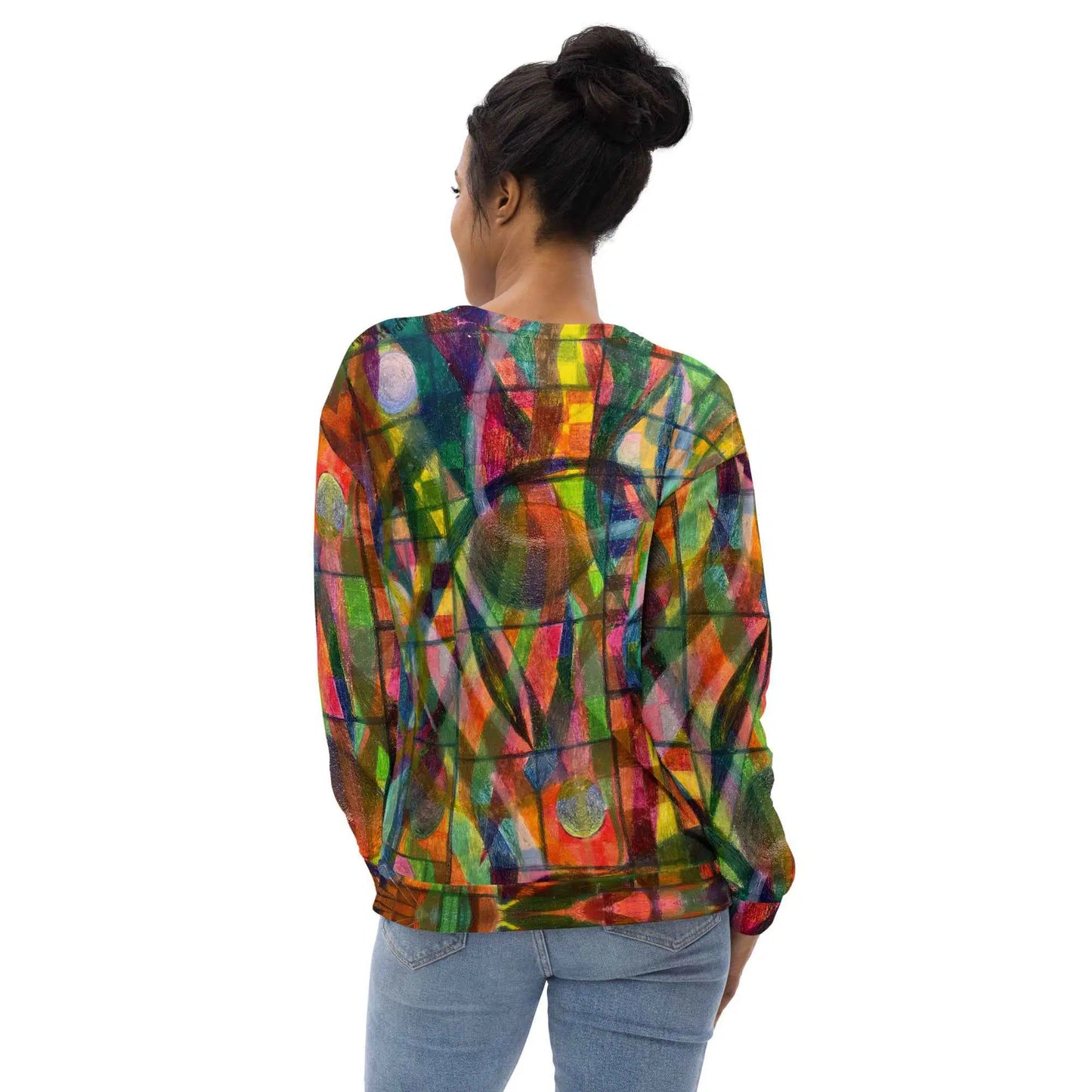 Unisex Sweatshirt - Organic Life - Colorful Geometric Art