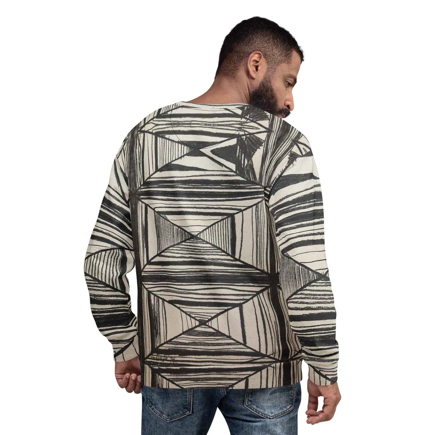 Unisex Sweatshirt - Deception - Geometric Op Art