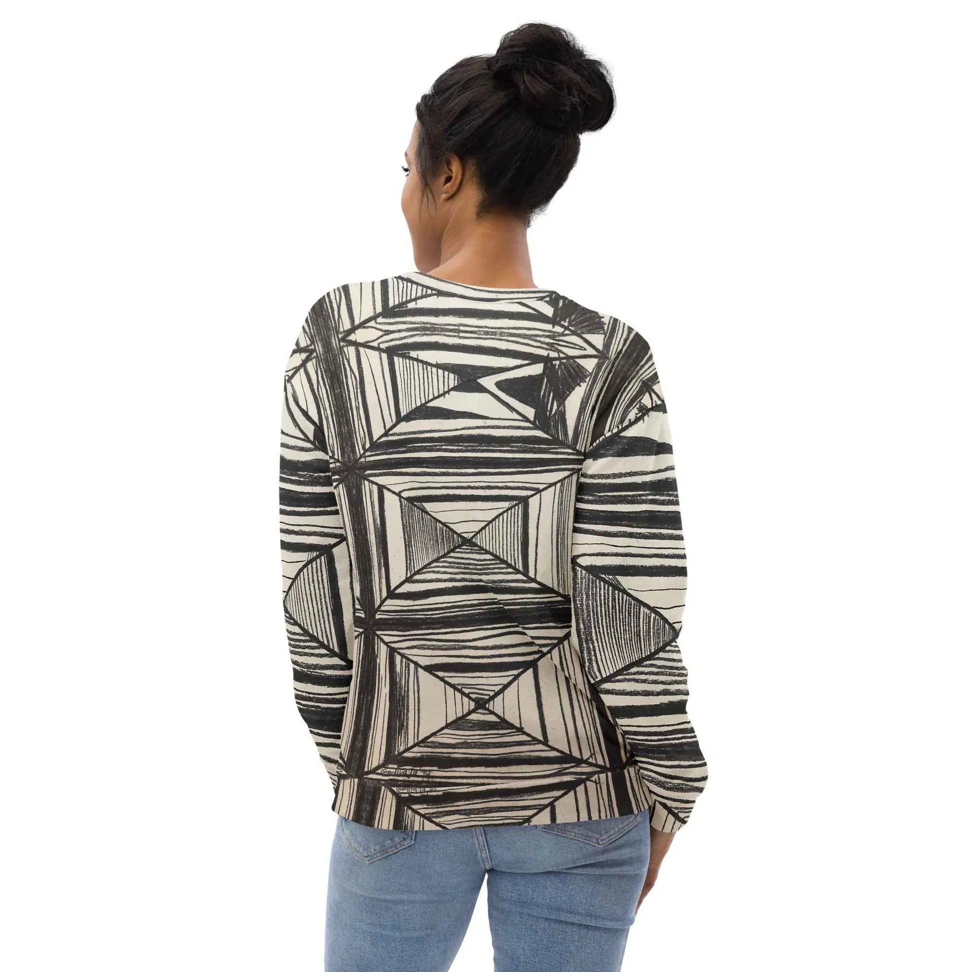 Unisex Sweatshirt - Deception - Geometric Op Art