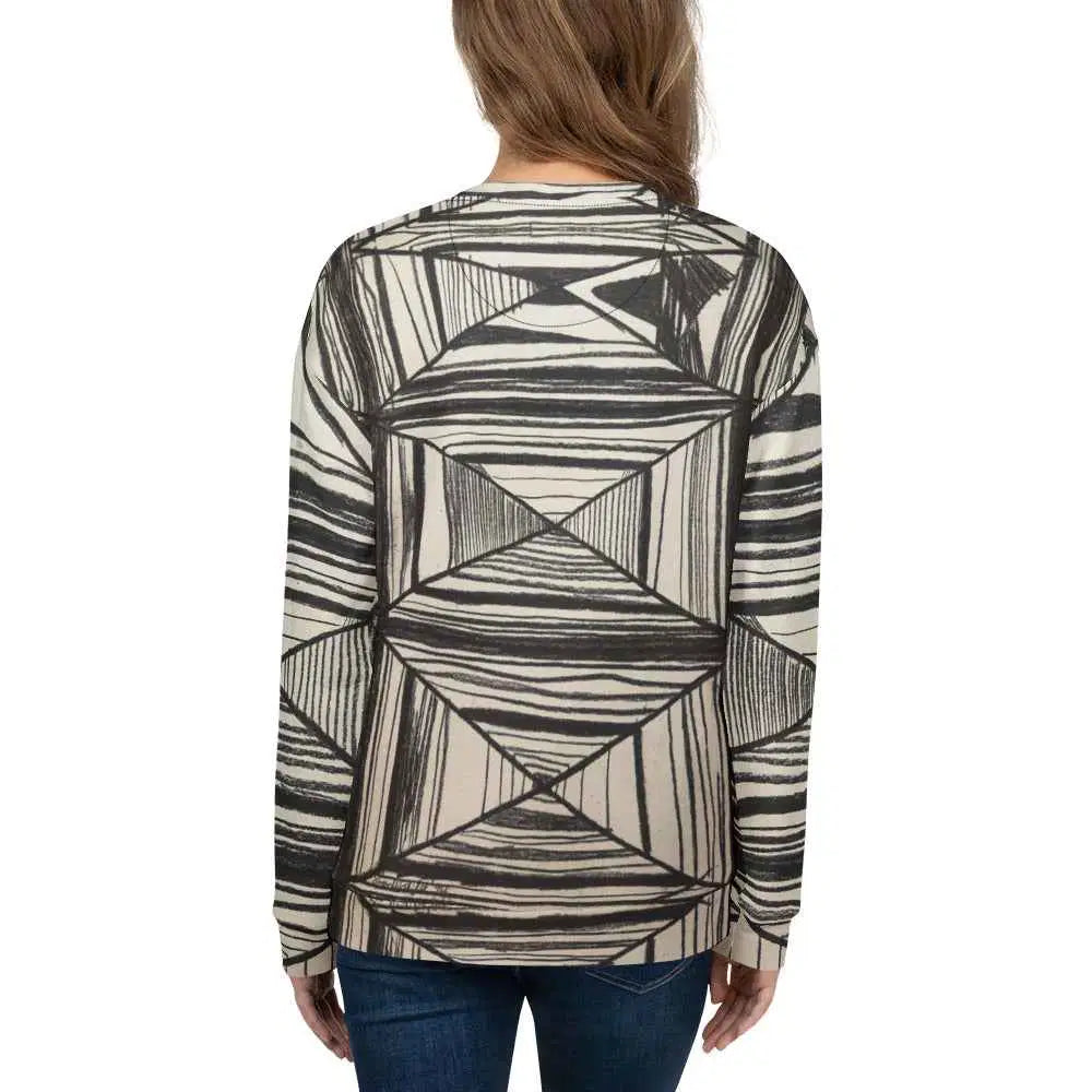 Unisex Sweatshirt - Deception - Geometric Op Art
