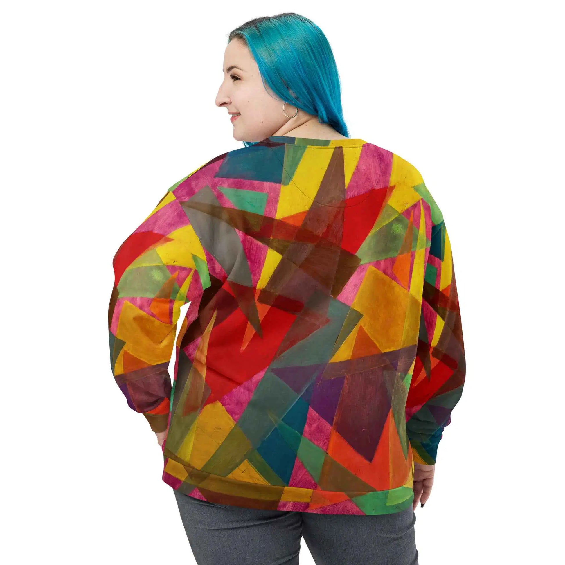 Unisex Sweatshirt - In The Wine Glass - Geometric Abstract