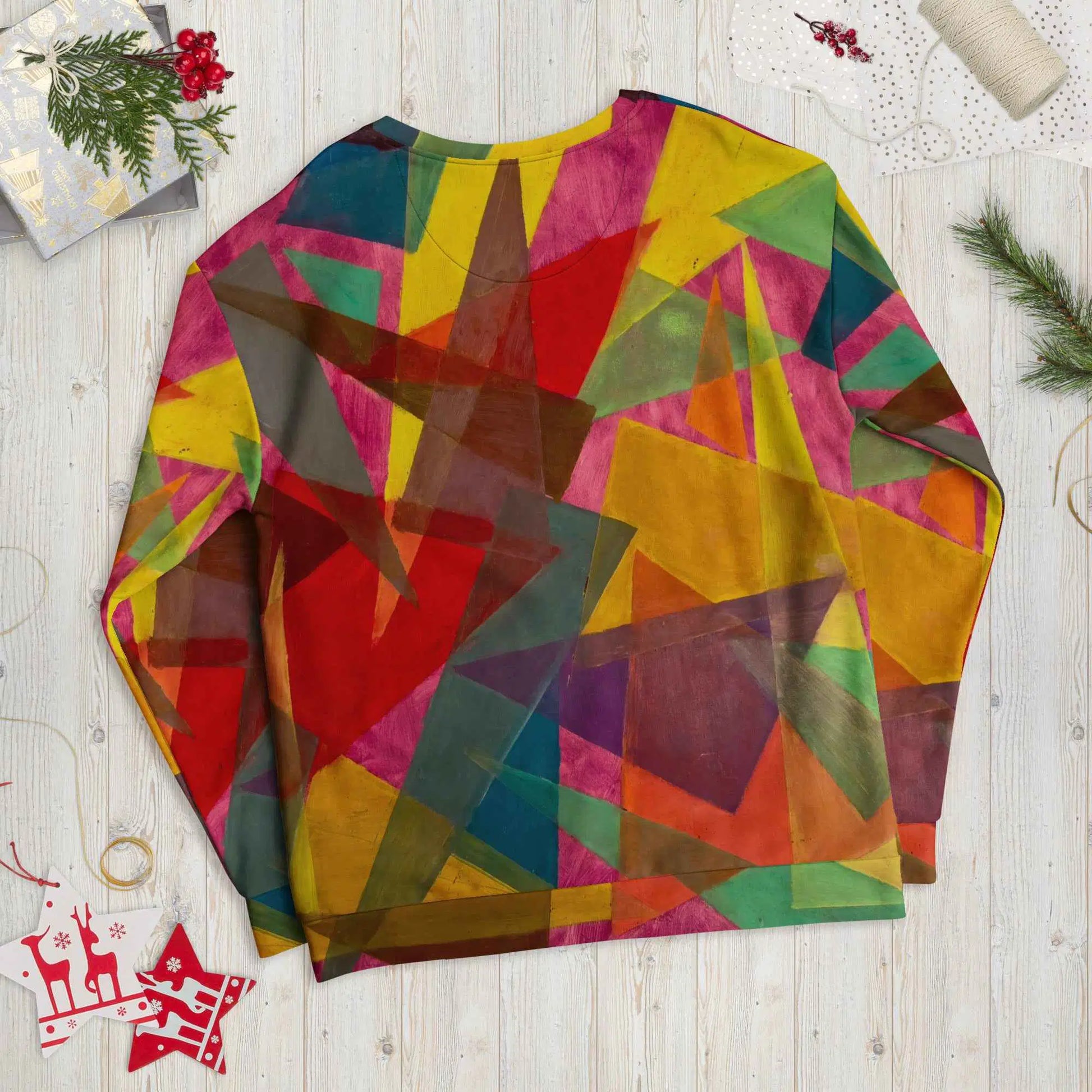 Unisex Sweatshirt - In The Wine Glass - Geometric Abstract