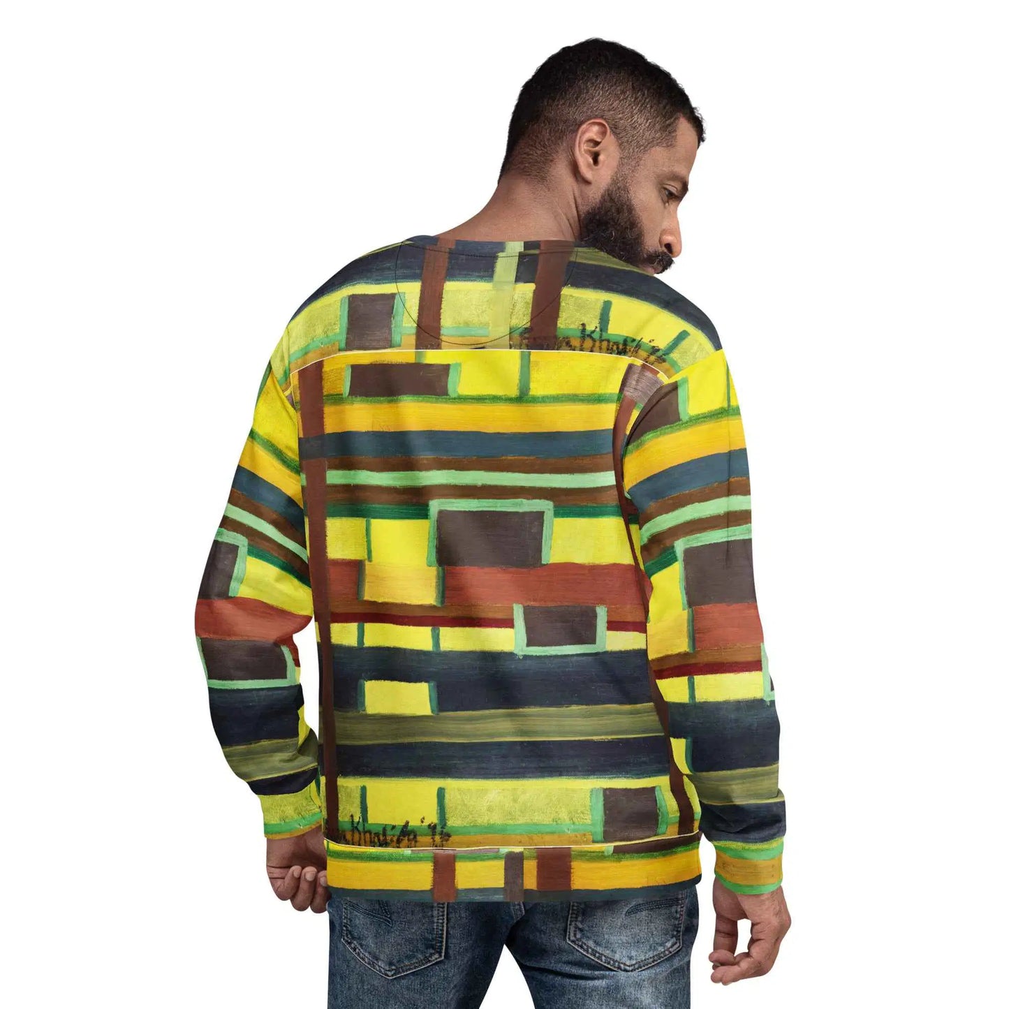 Unisex Sweatshirt - City in Grids - Geometric Abstract Urban