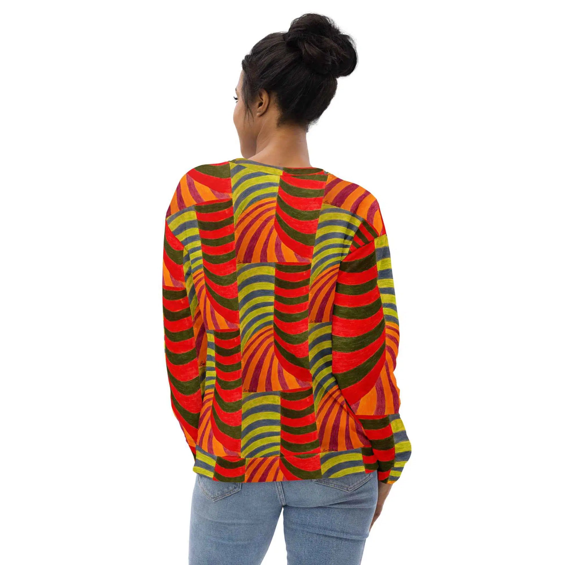 Unisex Sweatshirt - No Brake Zone - Op Art Motion