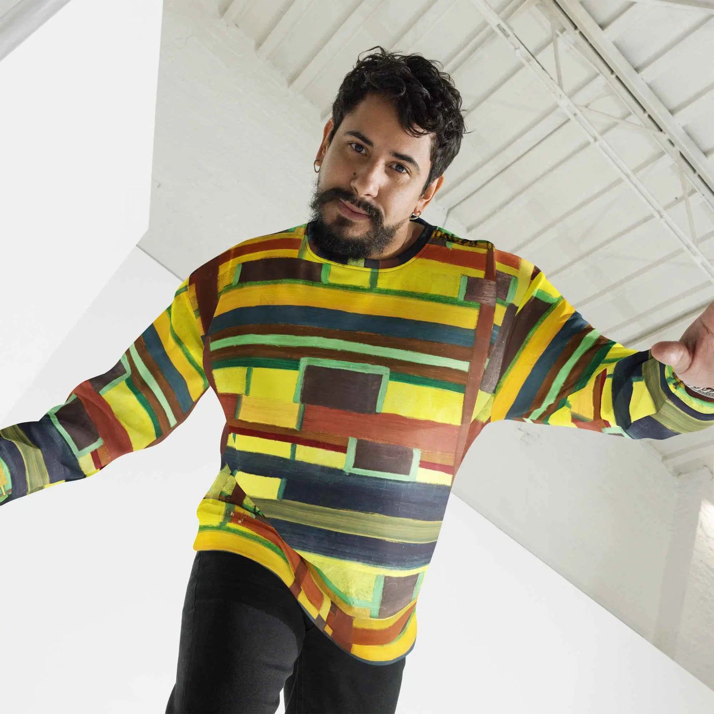 Unisex Sweatshirt - City in Grids - Geometric Abstract Urban