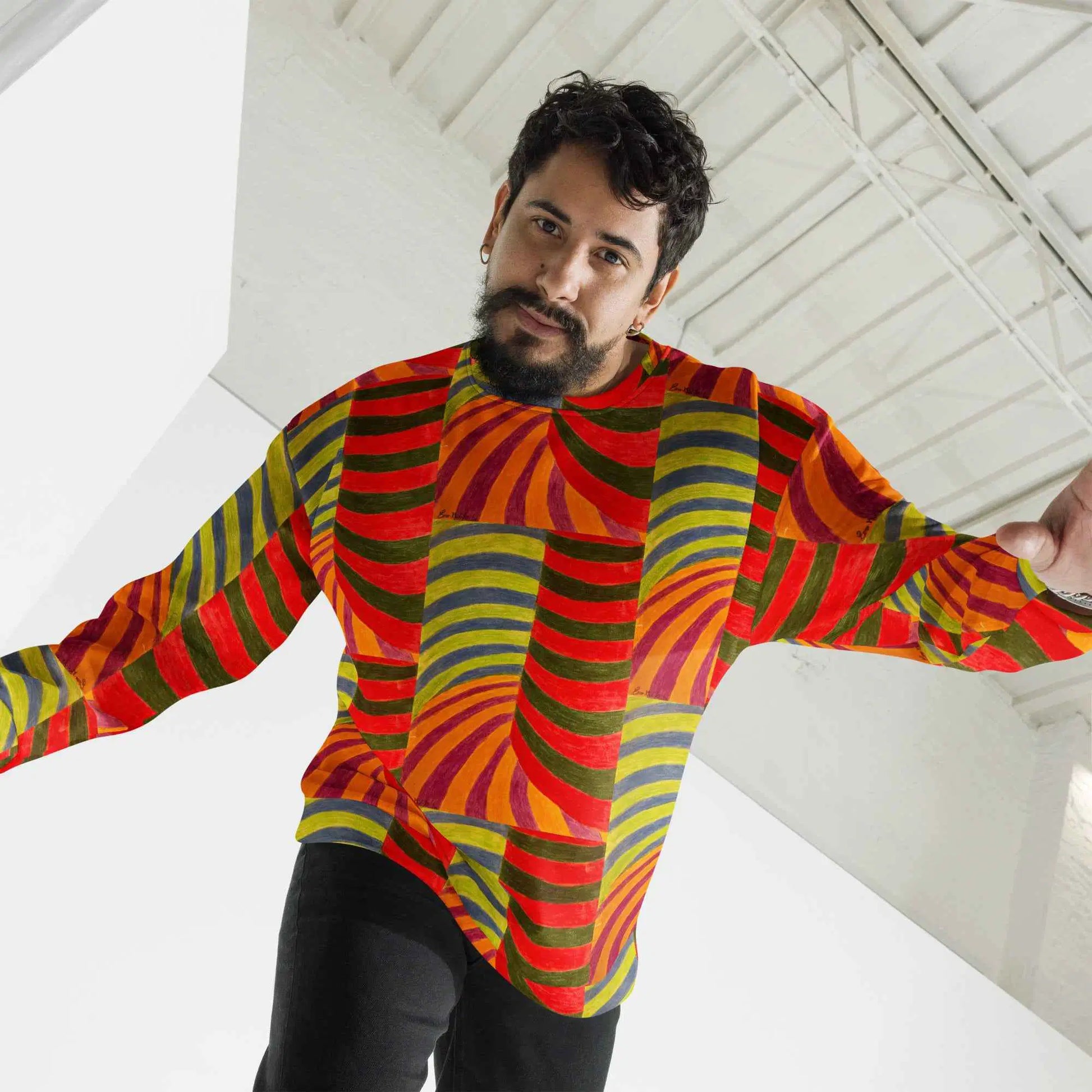 Unisex Sweatshirt - No Brake Zone - Op Art Motion