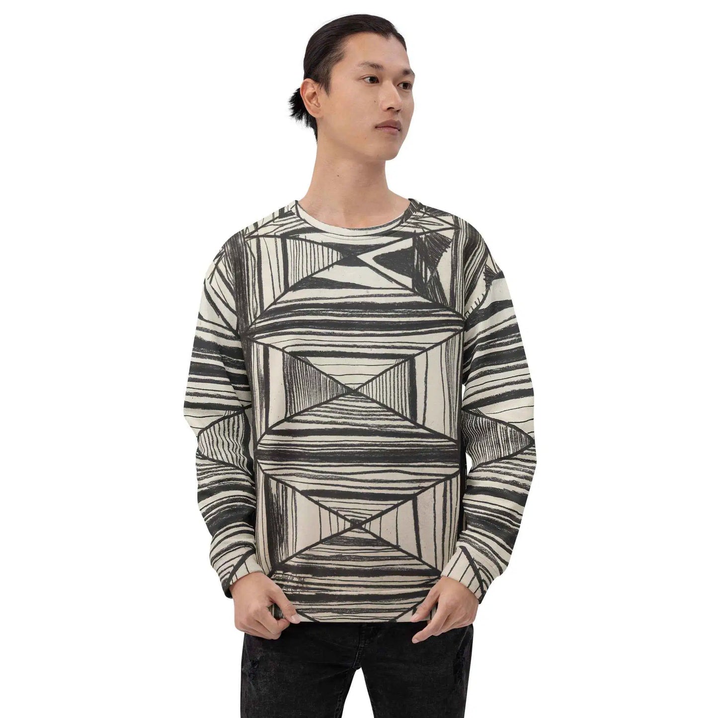 Unisex Sweatshirt - Deception - Geometric Op Art