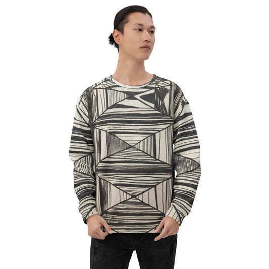 Unisex Sweatshirt - Deception - Geometric Op Art