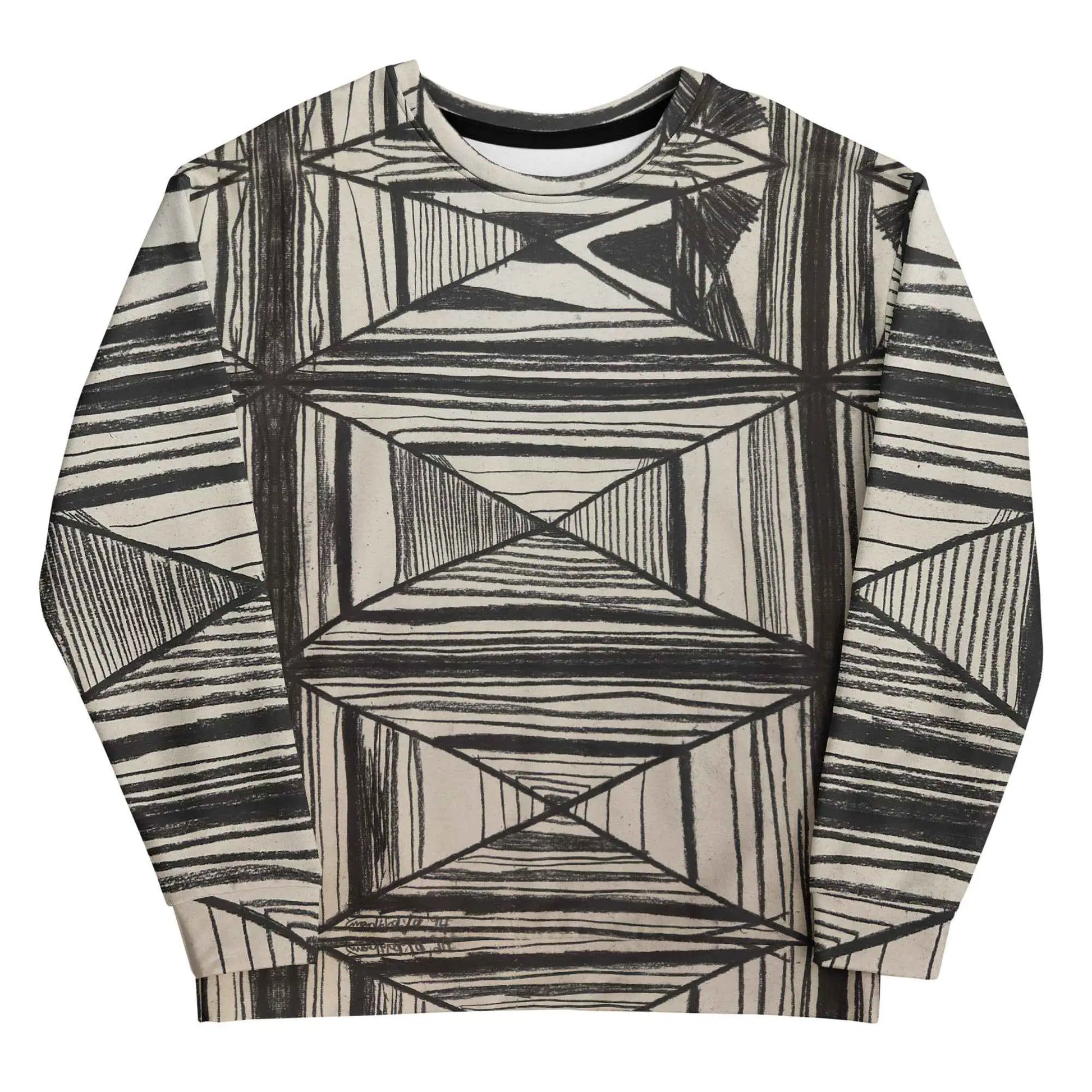Unisex Sweatshirt - Deception - Geometric Op Art