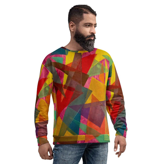 Unisex Sweatshirt - In The Wine Glass - Geometric Abstract