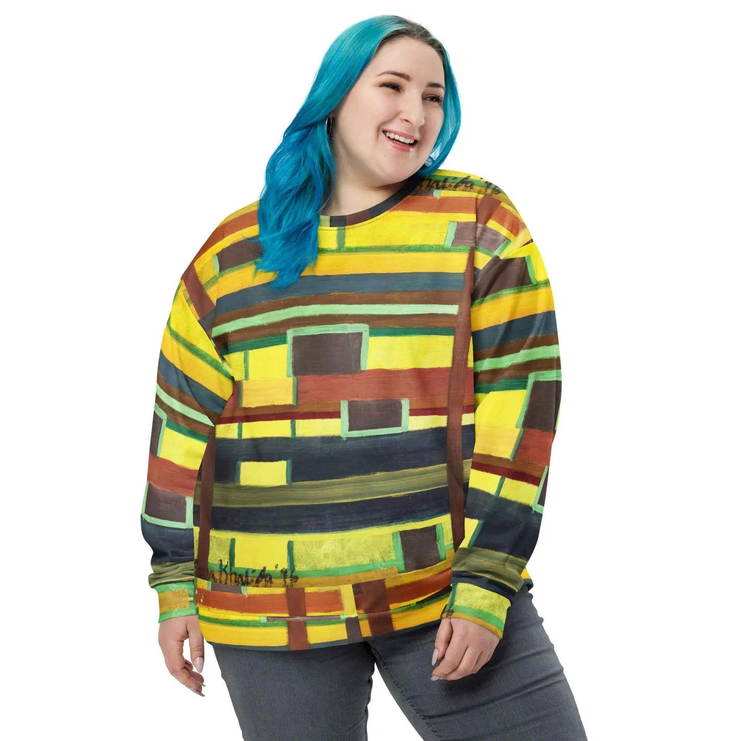 Unisex Sweatshirt - City in Grids - Geometric Abstract Urban