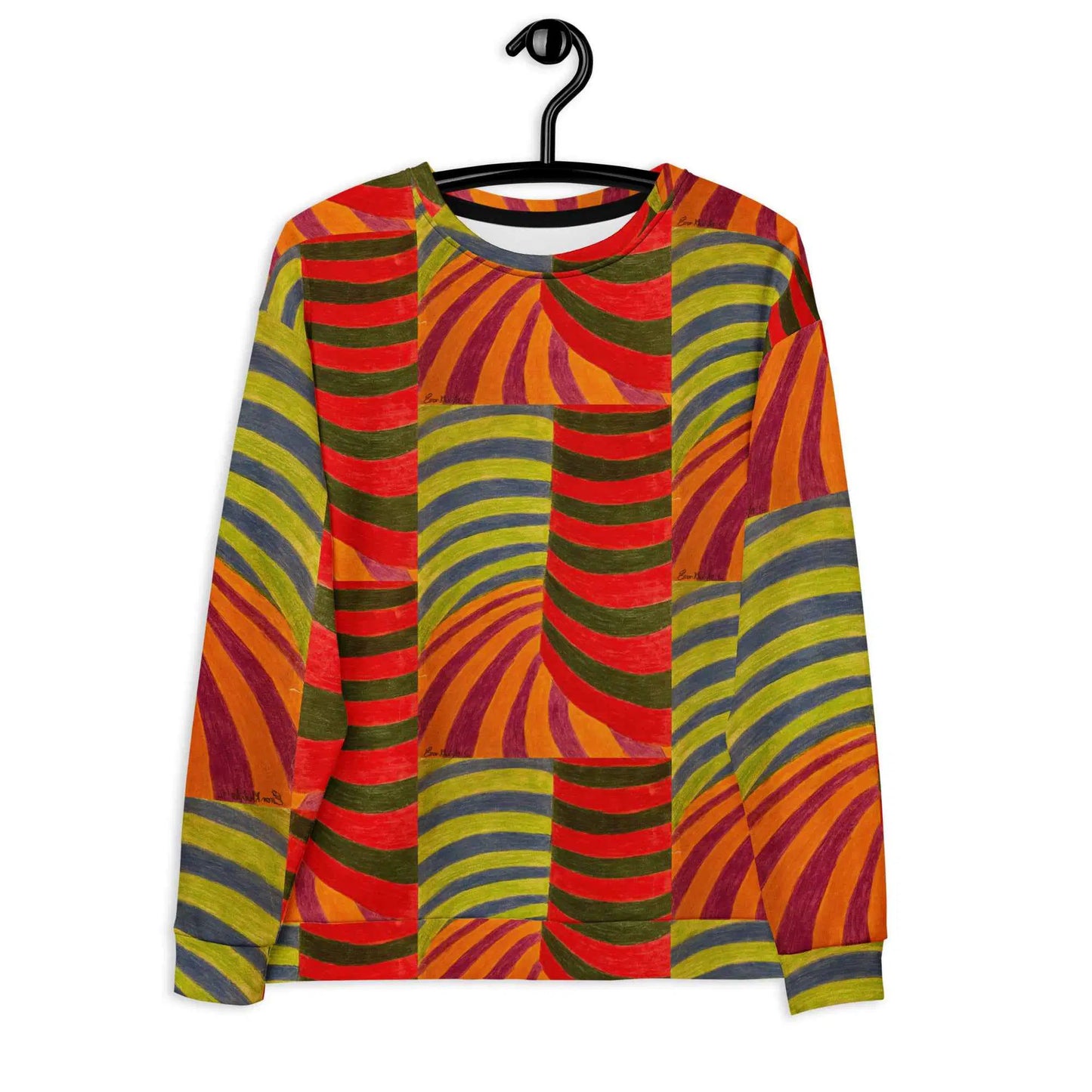 Unisex Sweatshirt - No Brake Zone - Op Art Motion