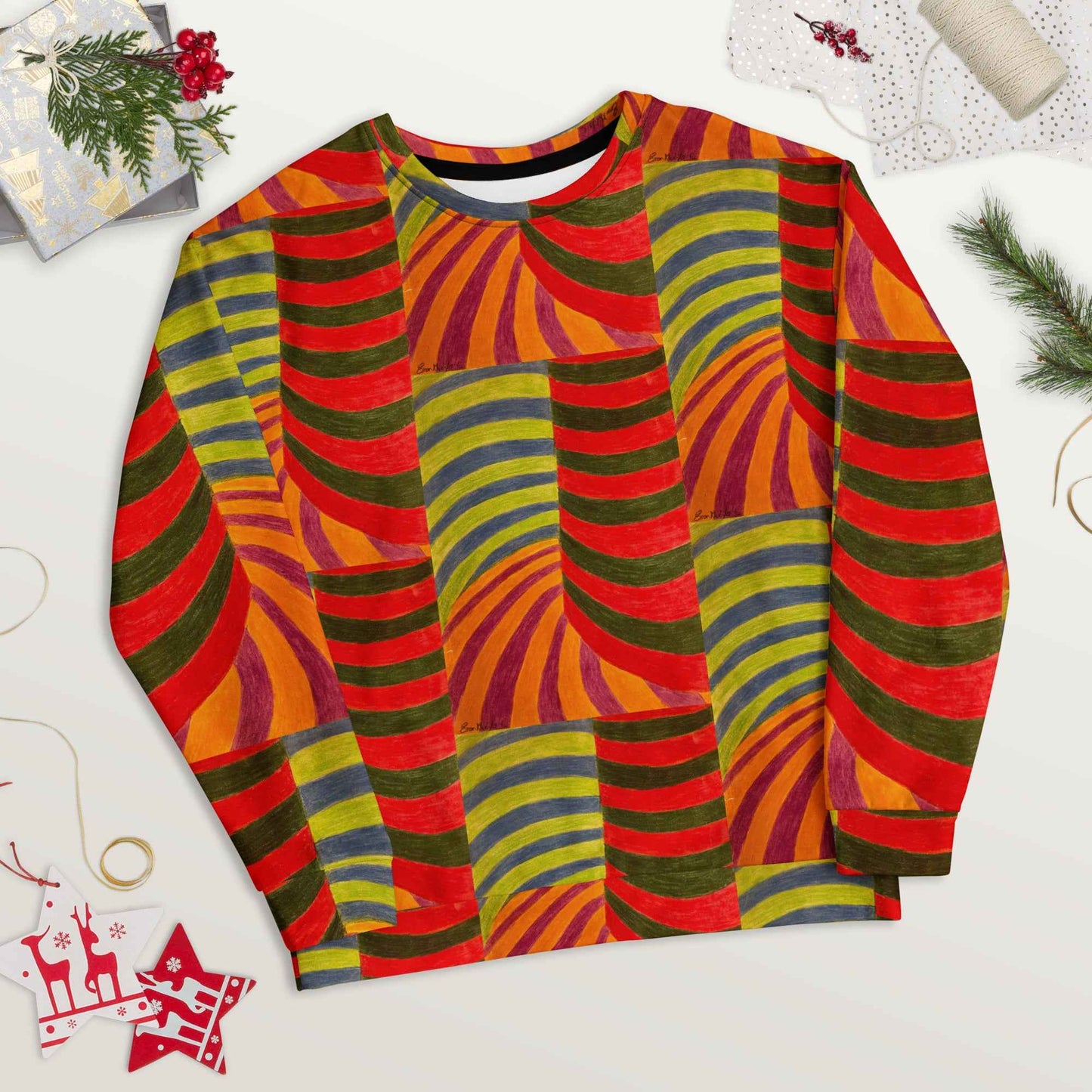 Unisex Sweatshirt - No Brake Zone - Op Art Motion