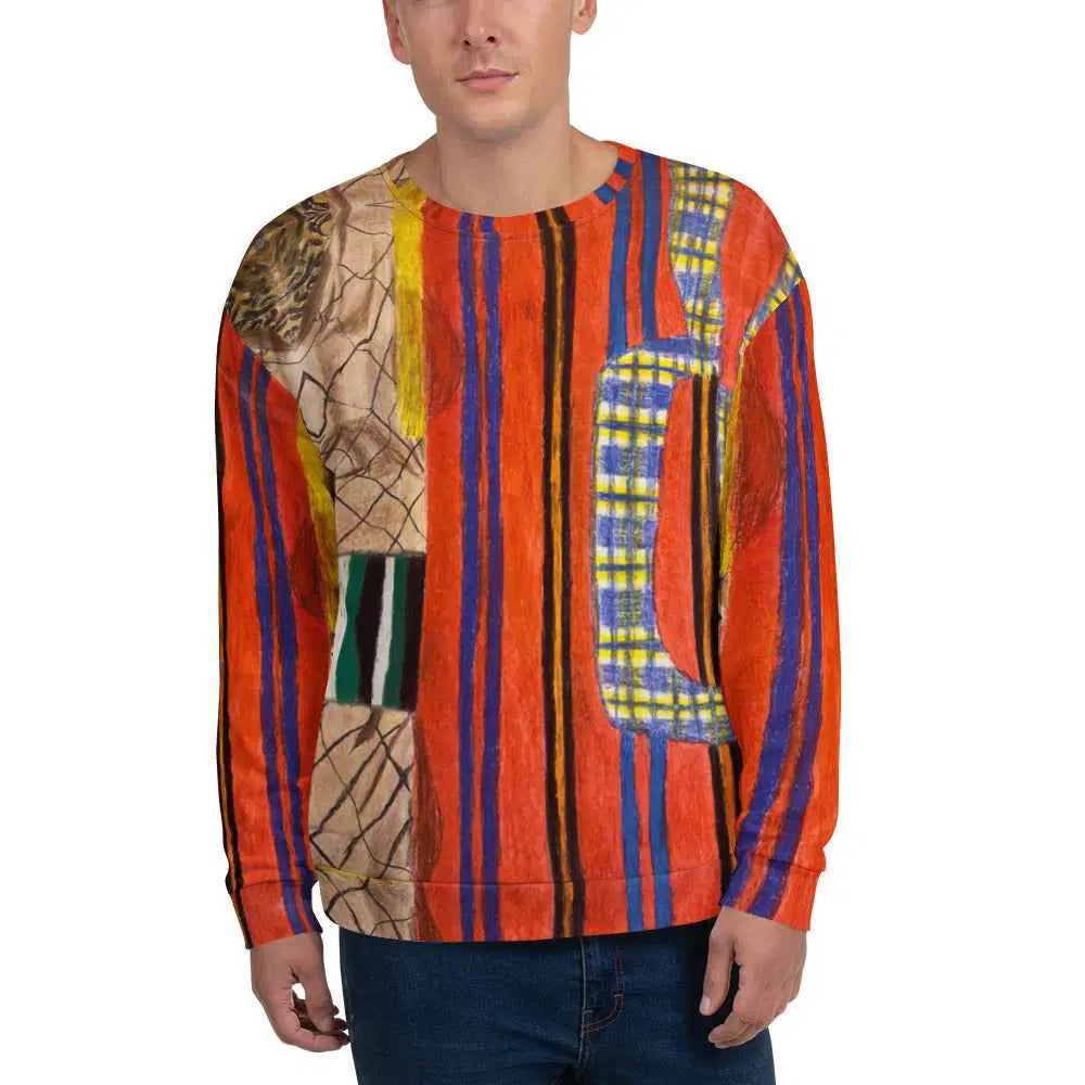 Unisex Sweatshirt - Palestine's Resilience - Folk Abstract