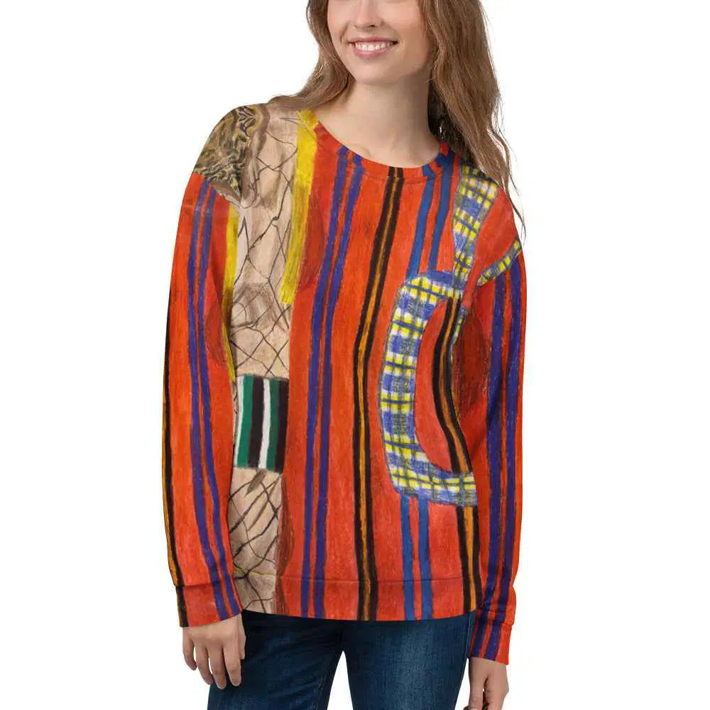 Unisex Sweatshirt - Palestine's Resilience - Folk Abstract