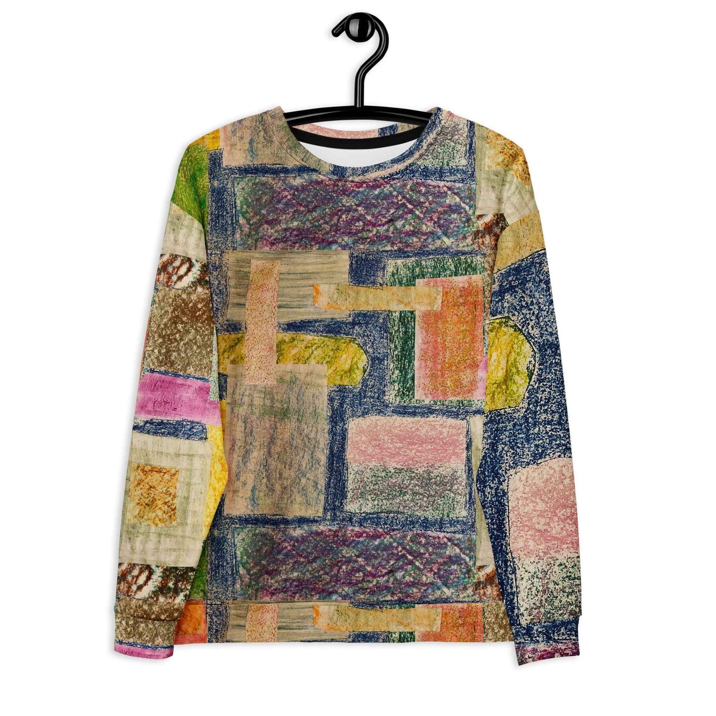 Unisex Sweatshirt - The Hearth Quilt - Folk Geometric Art
