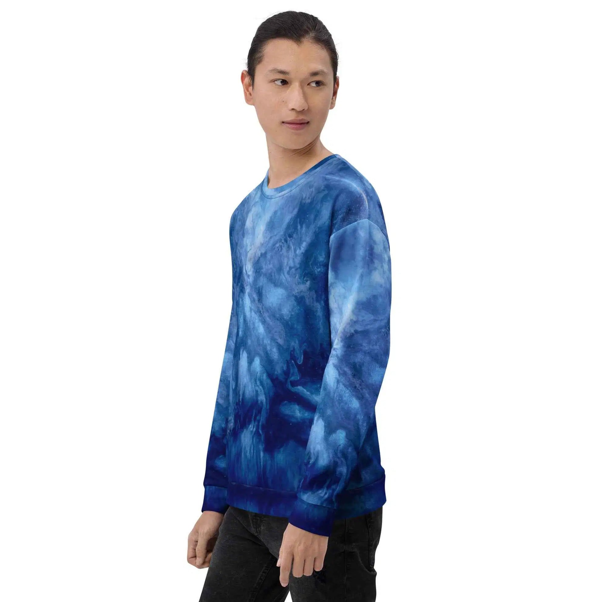 Unisex Sweatshirt - Thunder - Dramatic Blue Storm Art