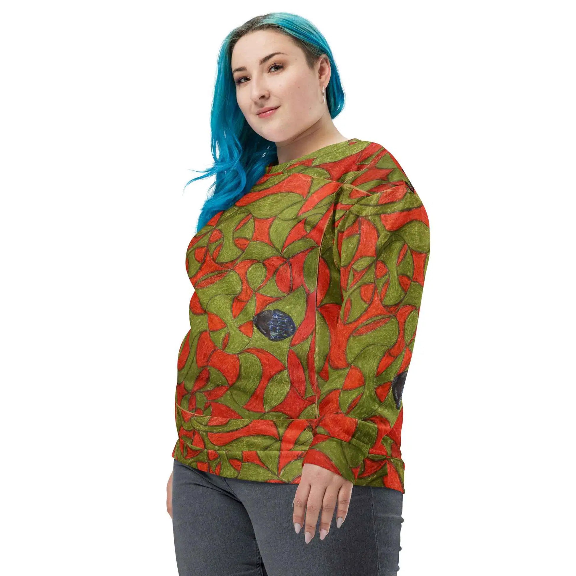 Unisex Sweatshirt - Festive Cheer - Christmas Colours