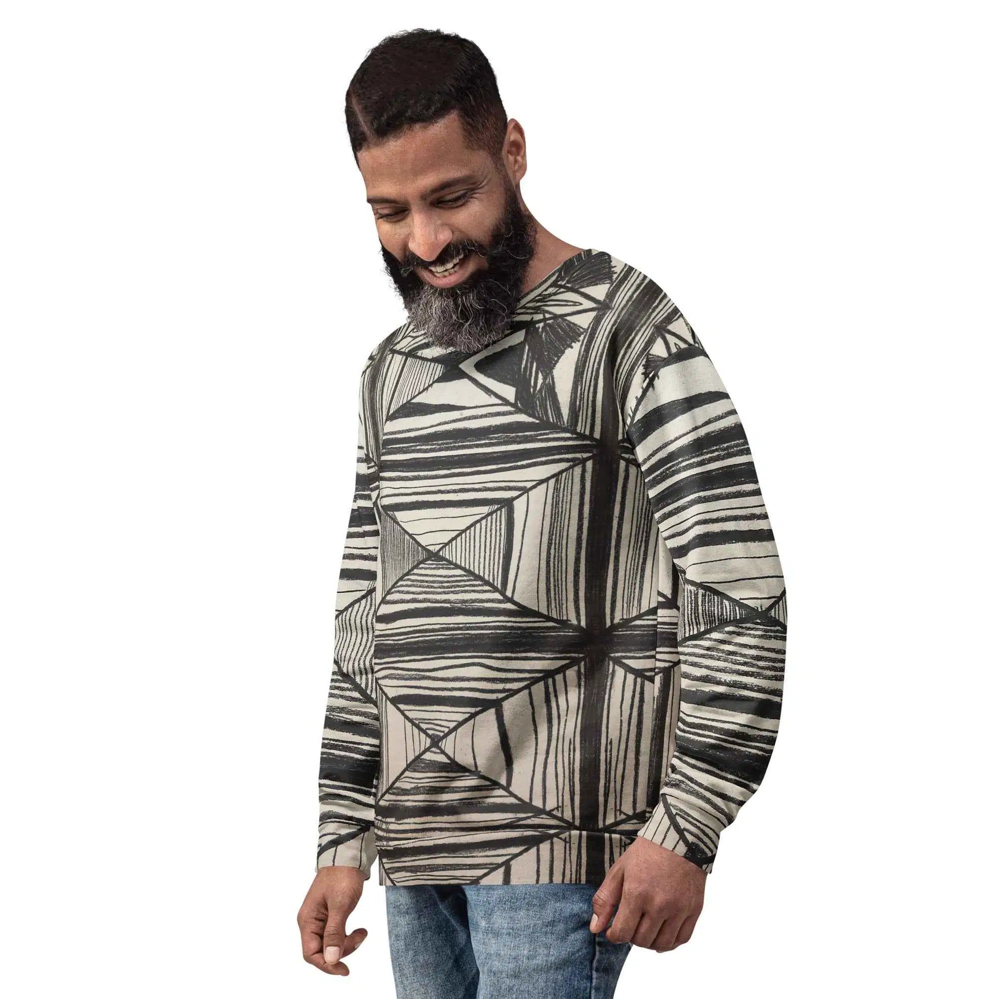 Unisex Sweatshirt - Deception - Geometric Op Art