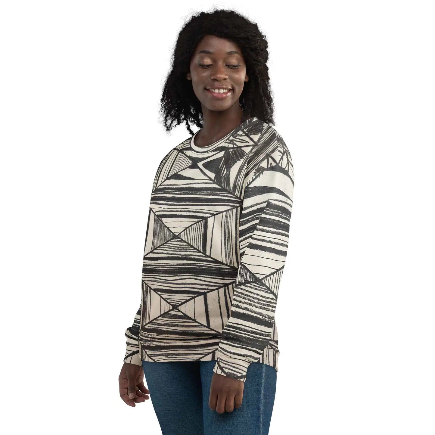 Unisex Sweatshirt - Deception - Geometric Op Art