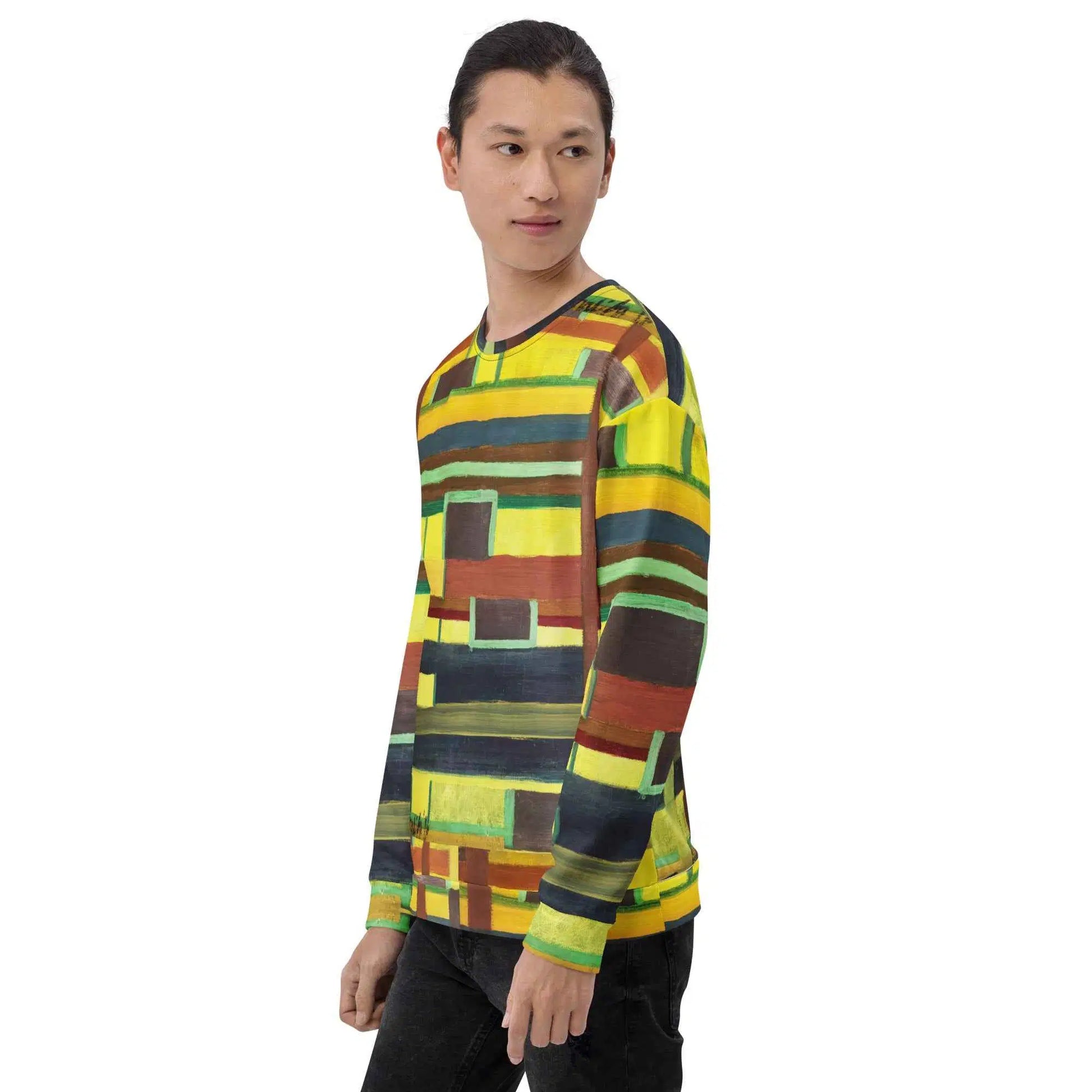 Unisex Sweatshirt - City in Grids - Geometric Abstract Urban