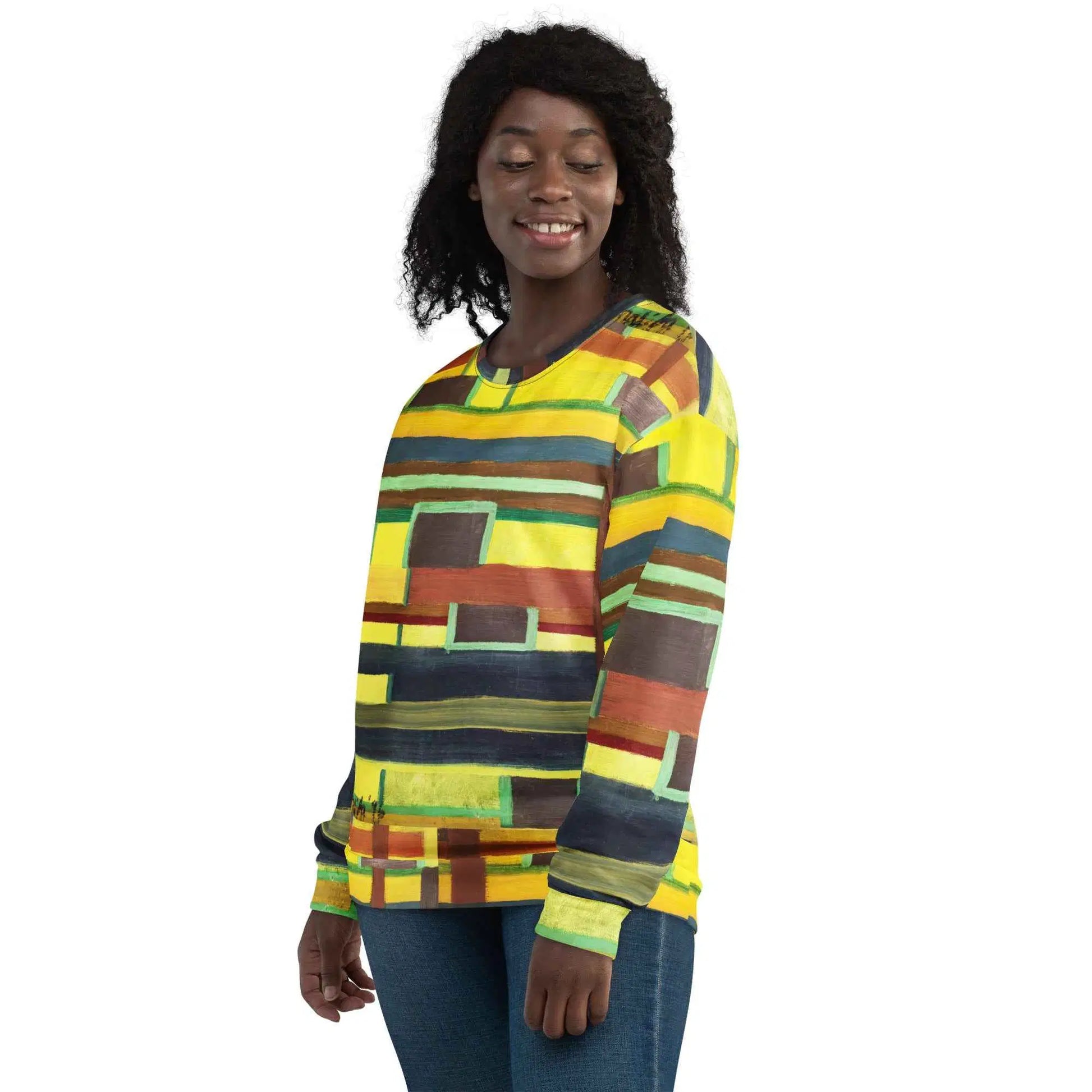 Unisex Sweatshirt - City in Grids - Geometric Abstract Urban